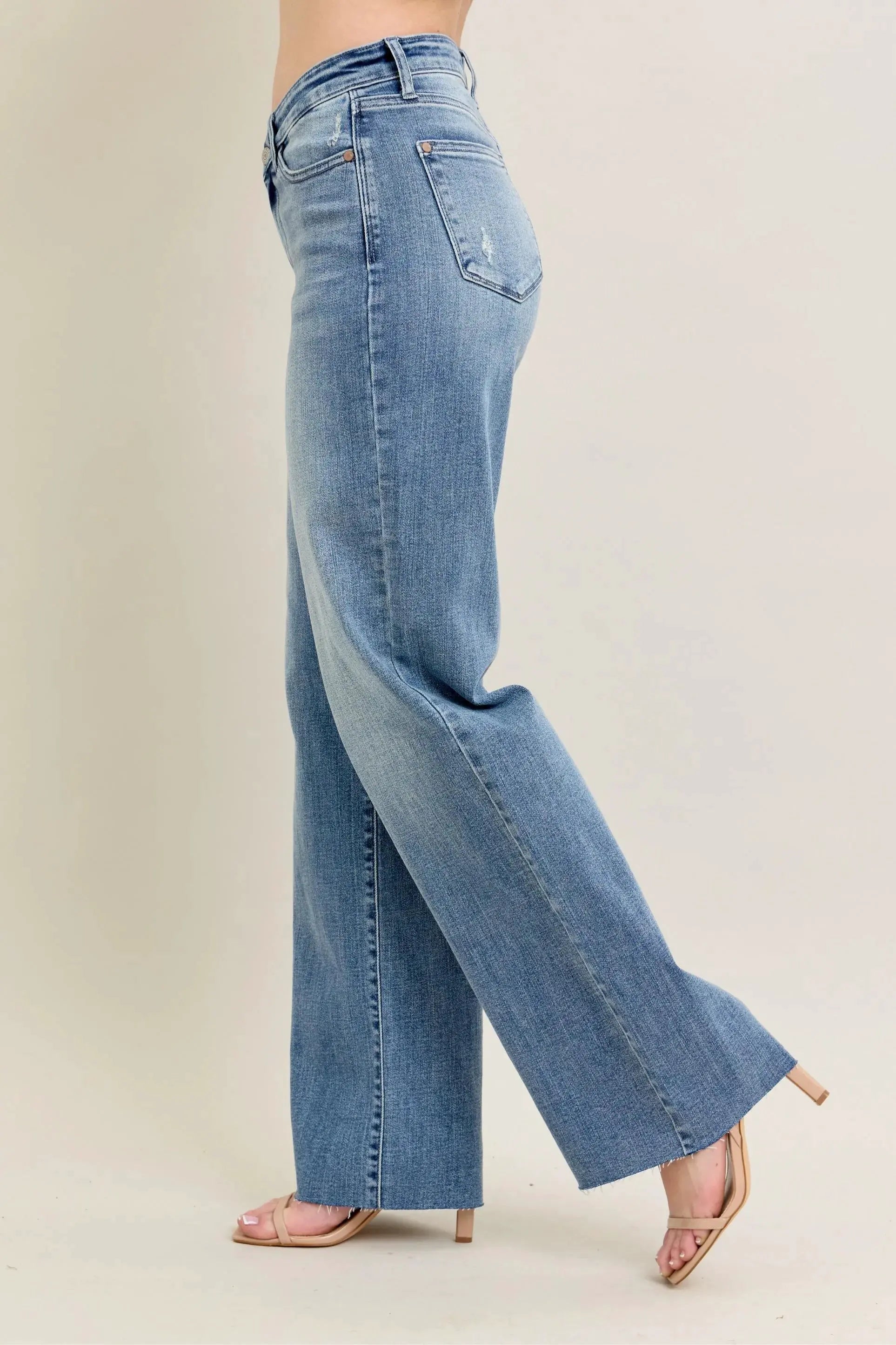 Judy Blue Full Size V - Front Baggy Jeans Plus Size by Judy Blue