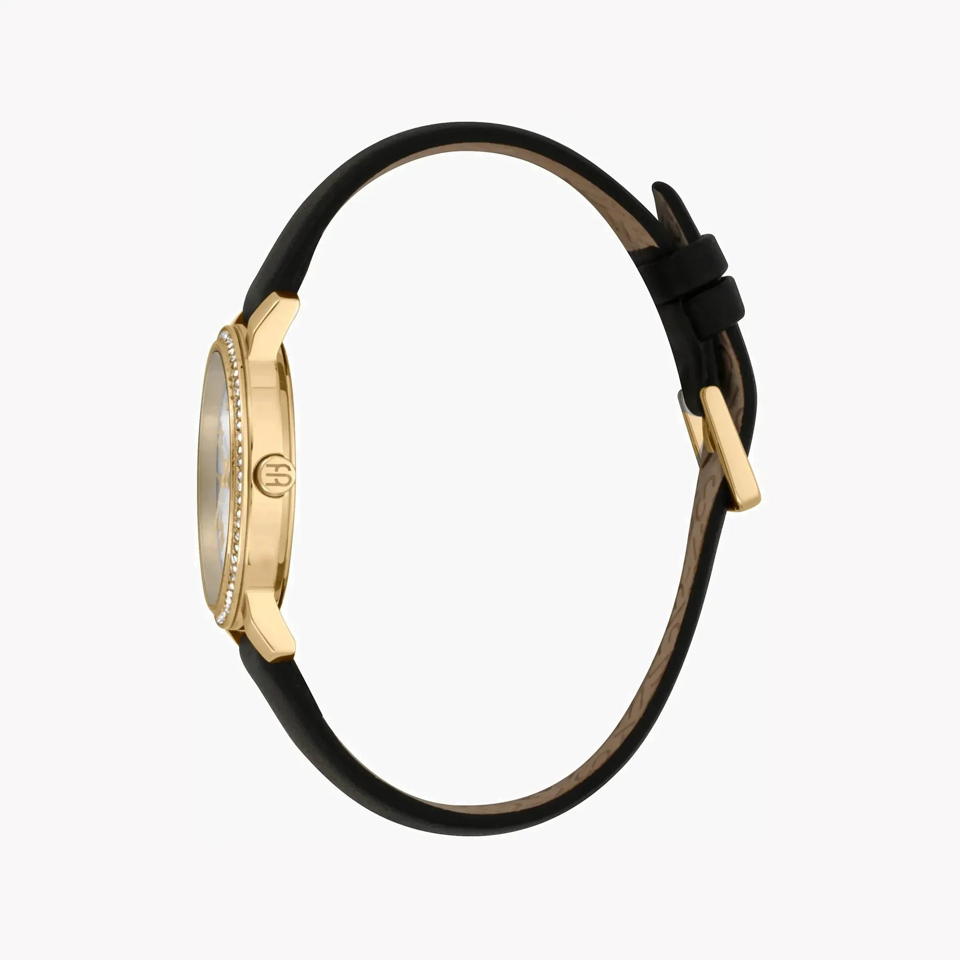 Esprit Women's Black Leather Watch, Silver Dial | ES1L282L0025 by ESPRIT