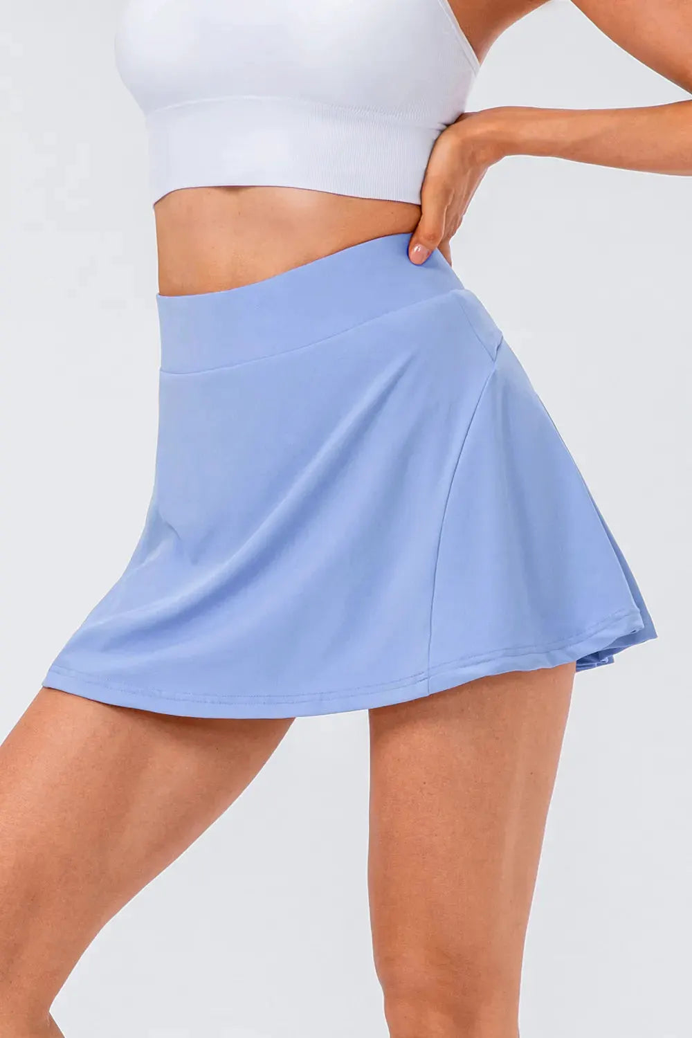 High Waist Pleated Active Skirt by Partner Label