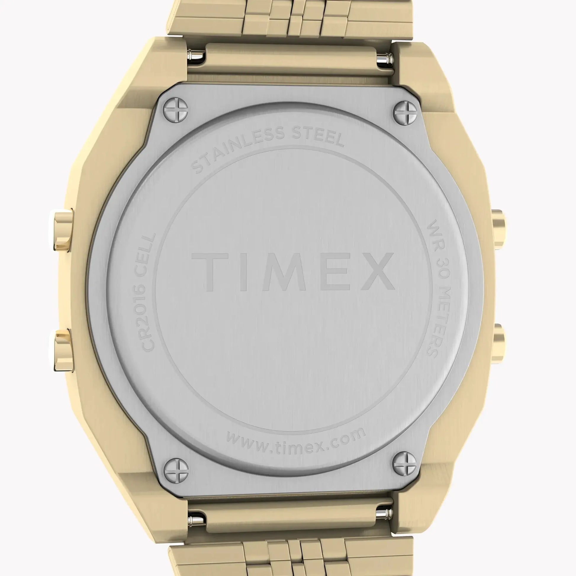 Timex Unisex Gold Tone Stainless Steel Watch, Black Lens | Tw2v74300 by TIMEX