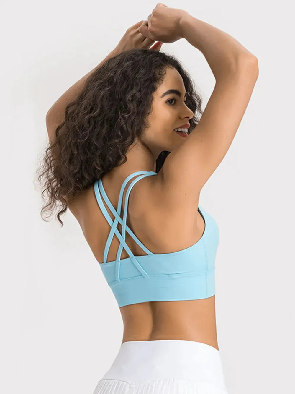 Millennia Crisscross Scoop Neck Active Tank by Millennia