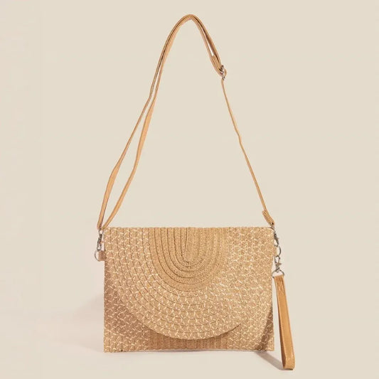 Fame Tight Woven Envelope Clutch Bag by Fame