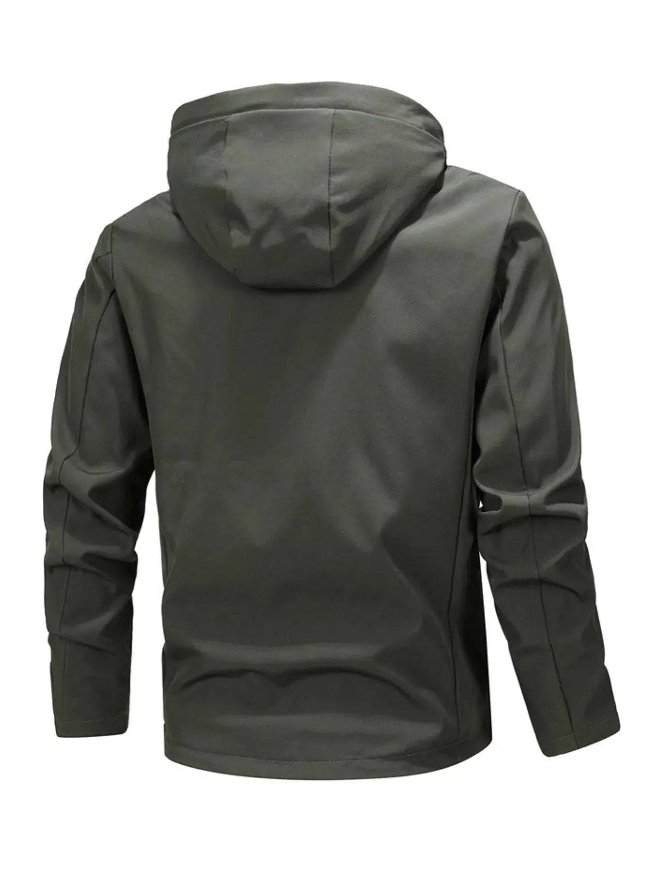 Men's Plus Size Casual Hooded Windproof Jacket by Partner Label