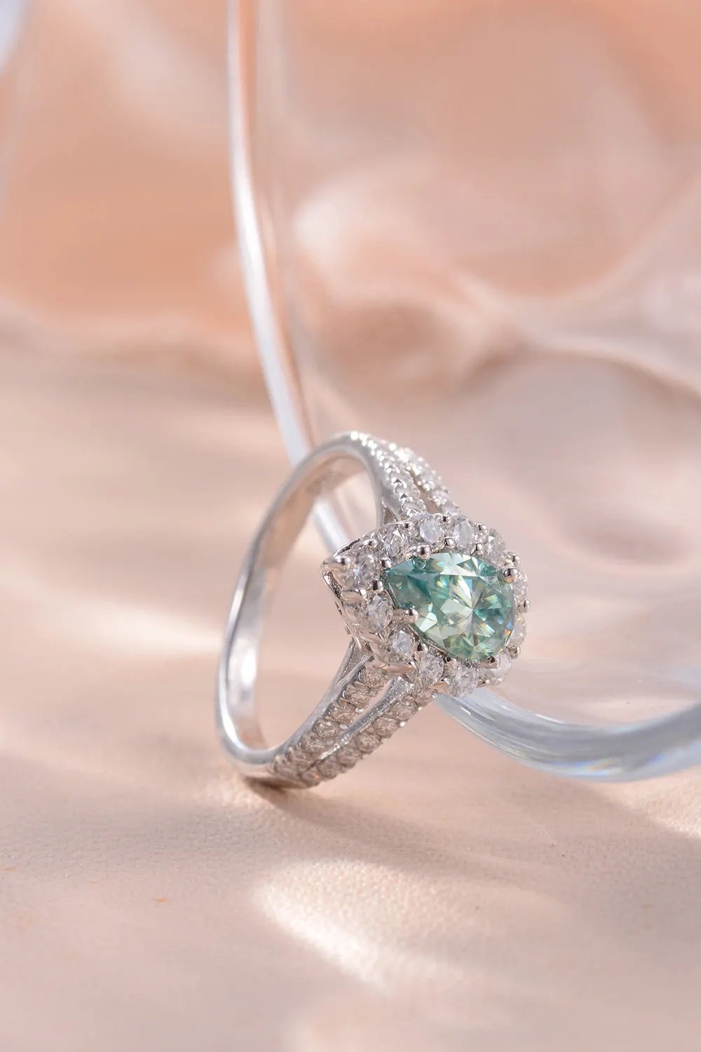 1 Carat Moissanite 925 Sterling Silver Ring by Partner Label