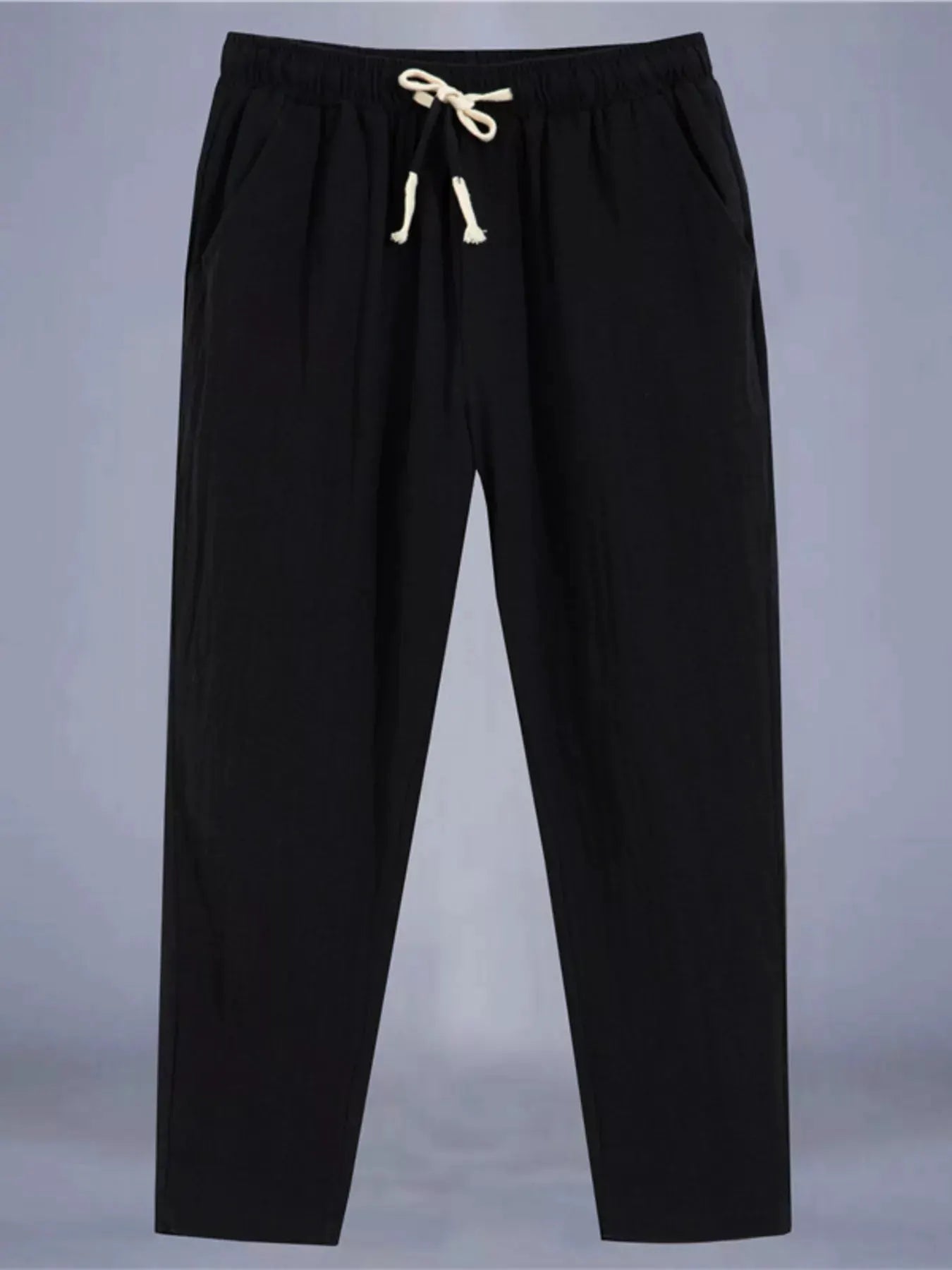 Men's Plus Size Drawstring Loose Fit Pants by Partner Label