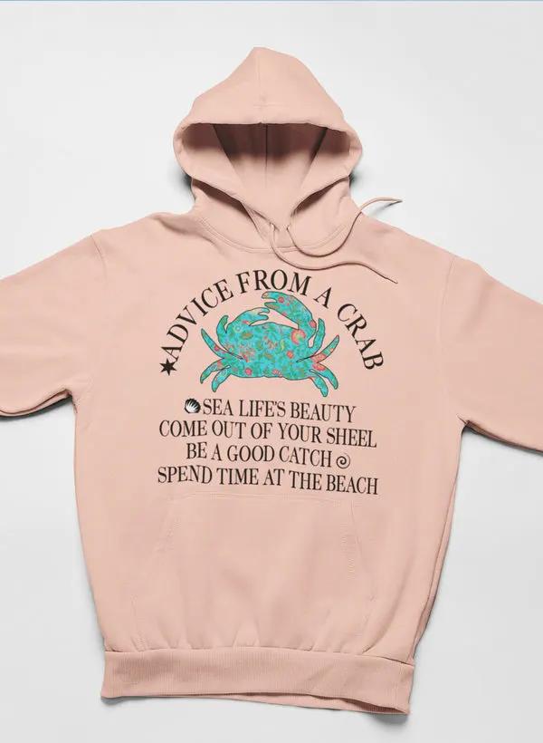 Advice From A Crab Hoodie by Merch
