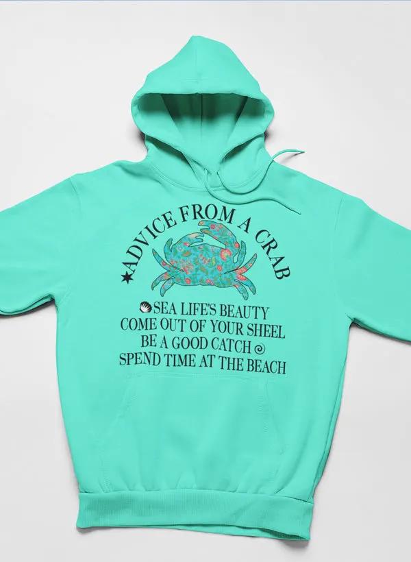 Advice From A Crab Hoodie by Merch