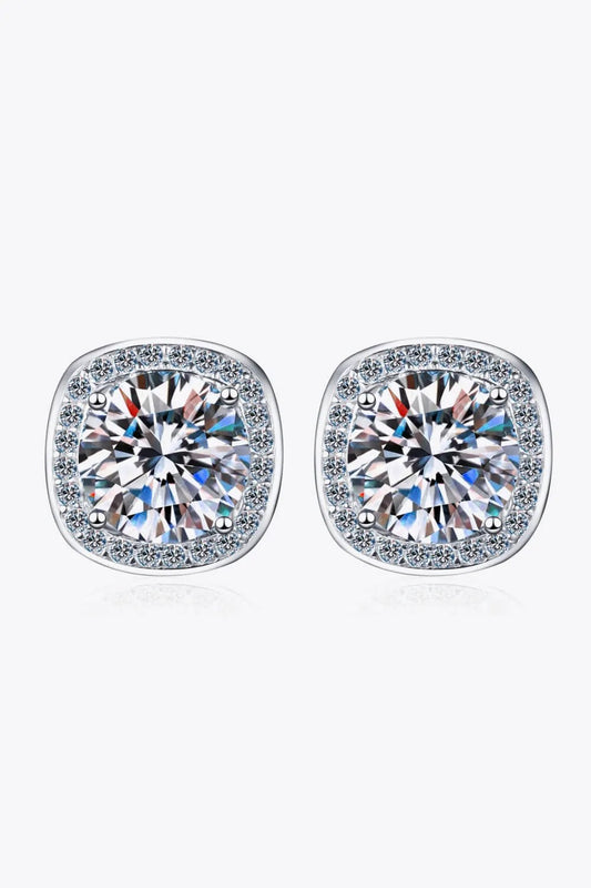 Let Me Love You 1 Carat Moissanite Stud Earrings by Partner Label