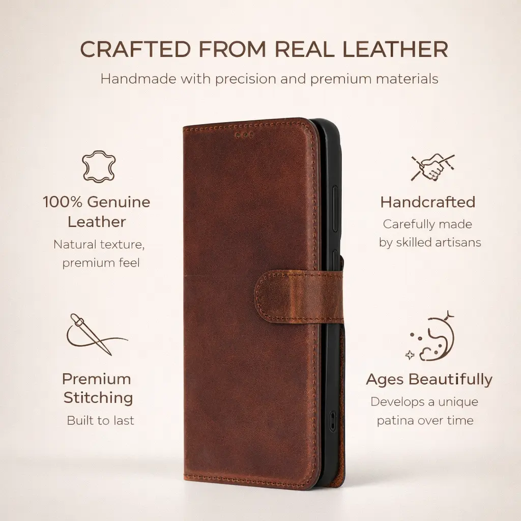 Buffalo Samsung Galaxy S26 Ultra Leather Wallet Case by TORONATA
