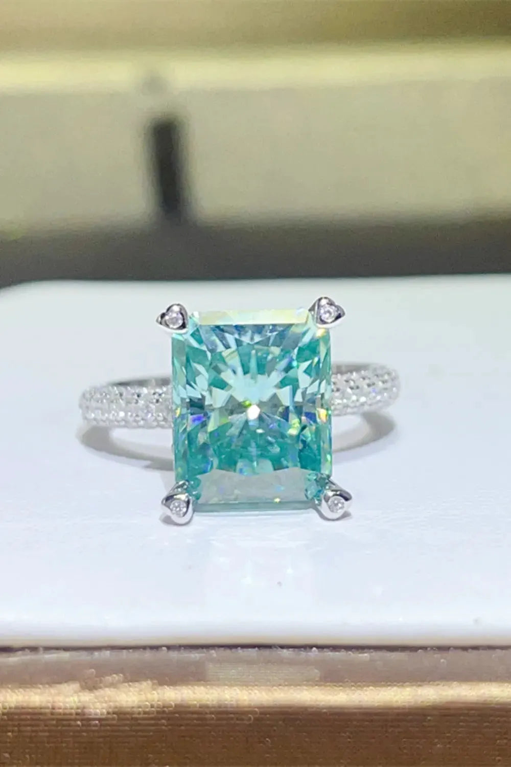5 Carat Moissanite 925 Sterling Silver Ring by Partner Label