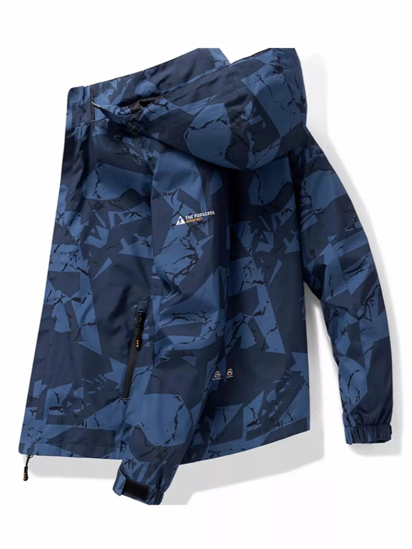 Men's Plus Size Camouflage Waterproof Outdoor Jacket by Partner Label