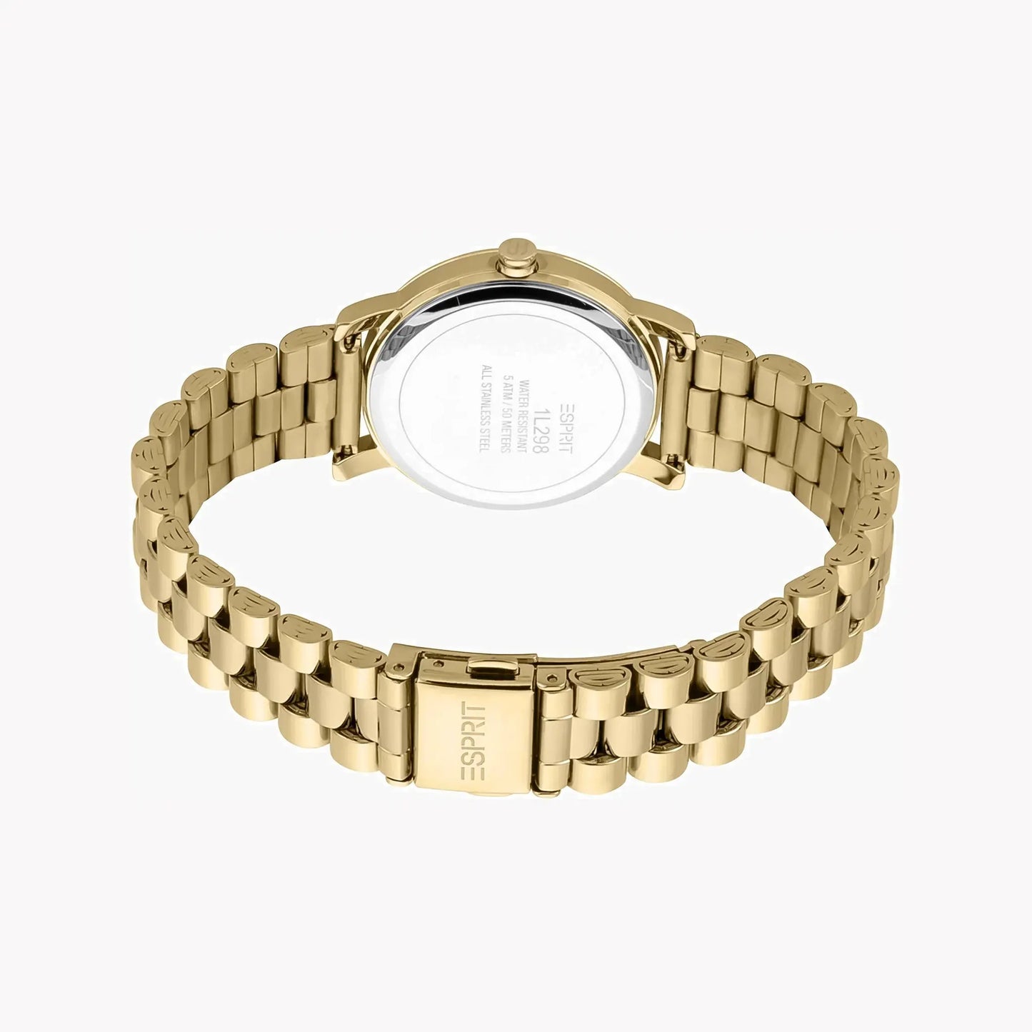 Esprit Women's Gold Stainless Steel Watch, Silver Dial | Es1l191m0015 by ESPRIT