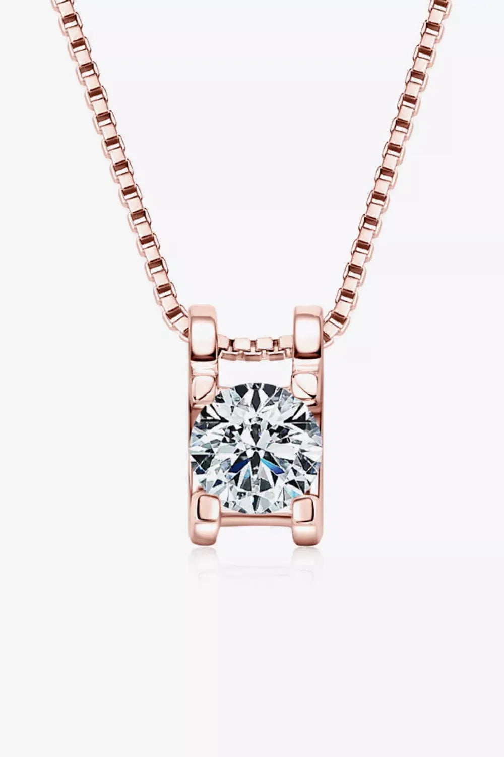 Moissanite 925 Sterling Silver Necklace by Partner Label