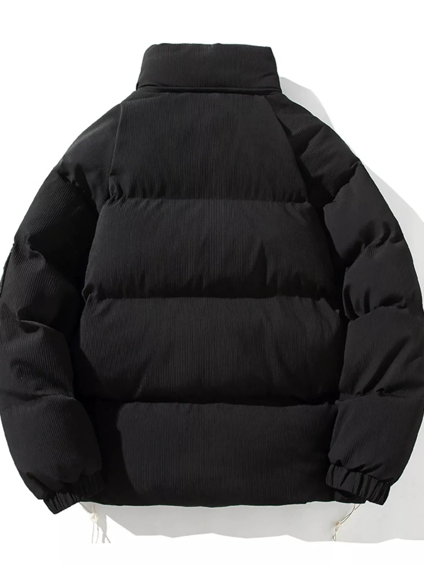 Men's Plus Size Zip Up Long Sleeve Puffer Jacket by Partner Label