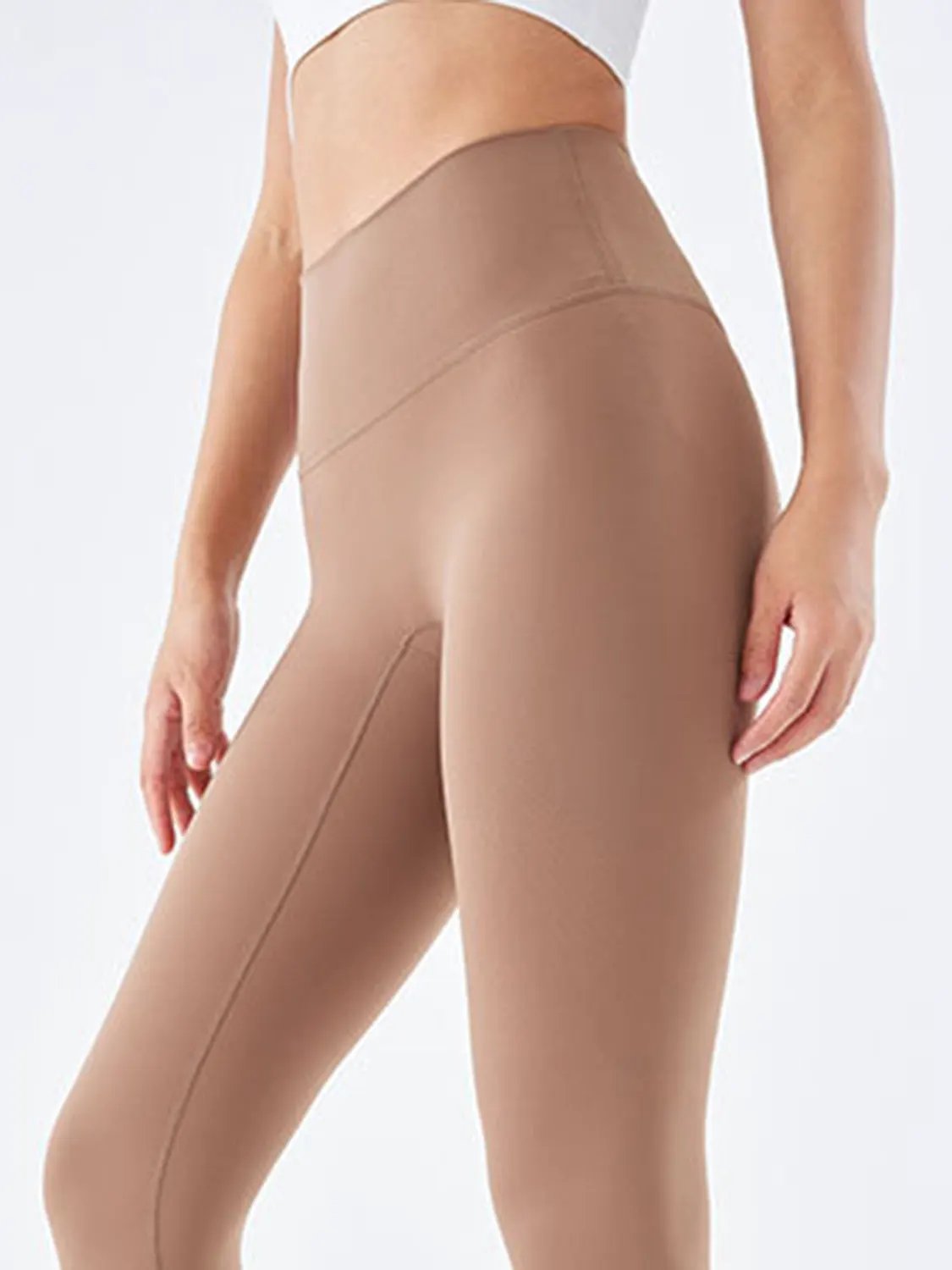 Wide Waistband Sports Leggings by Partner Label
