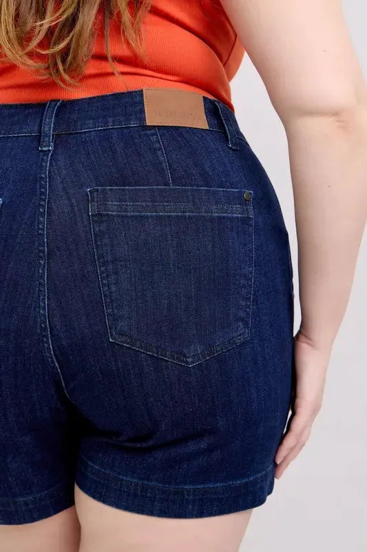 Judy Blue Full Size High Waist Denim Shorts Plus Size by Judy Blue