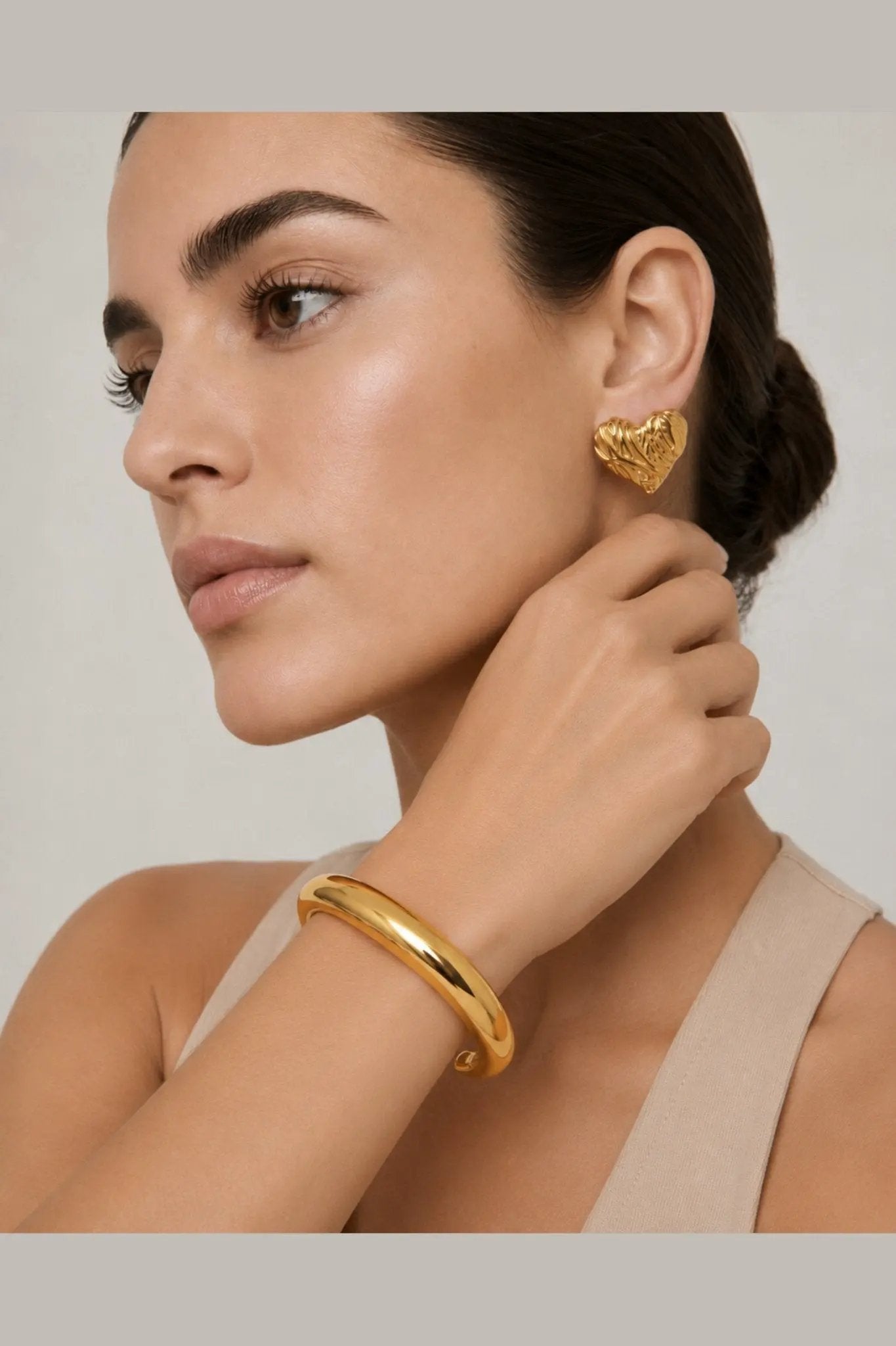 Bardot Waterproof Domed Cuff Bracelet by Akalia