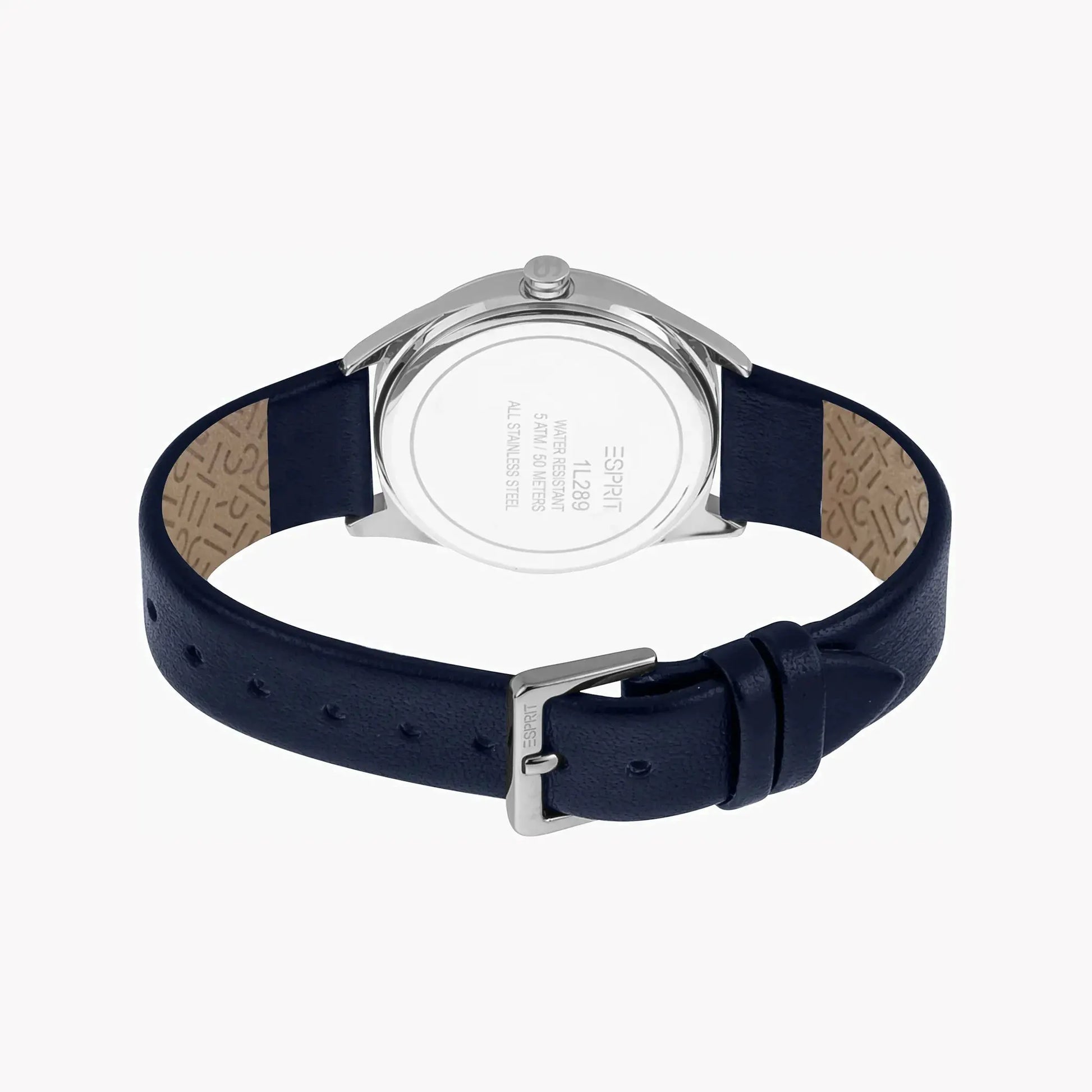 Esprit Women's Blue Leather Watch, Blue Dial | Es1l196m0035 by ESPRIT