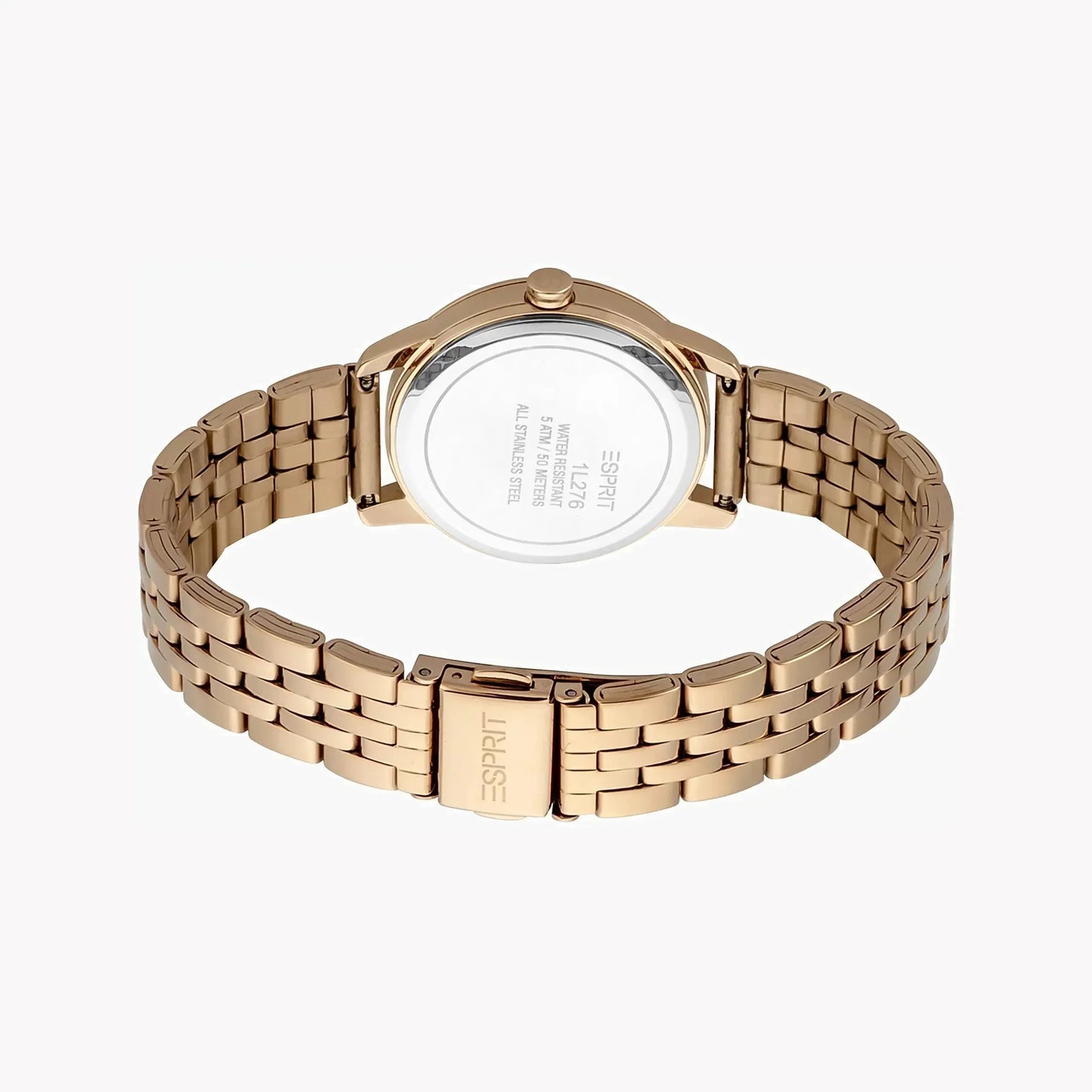 Esprit Women's Rose Gold Stainless Steel Watch, Silver Dial | ES1L276M1075 by ESPRIT