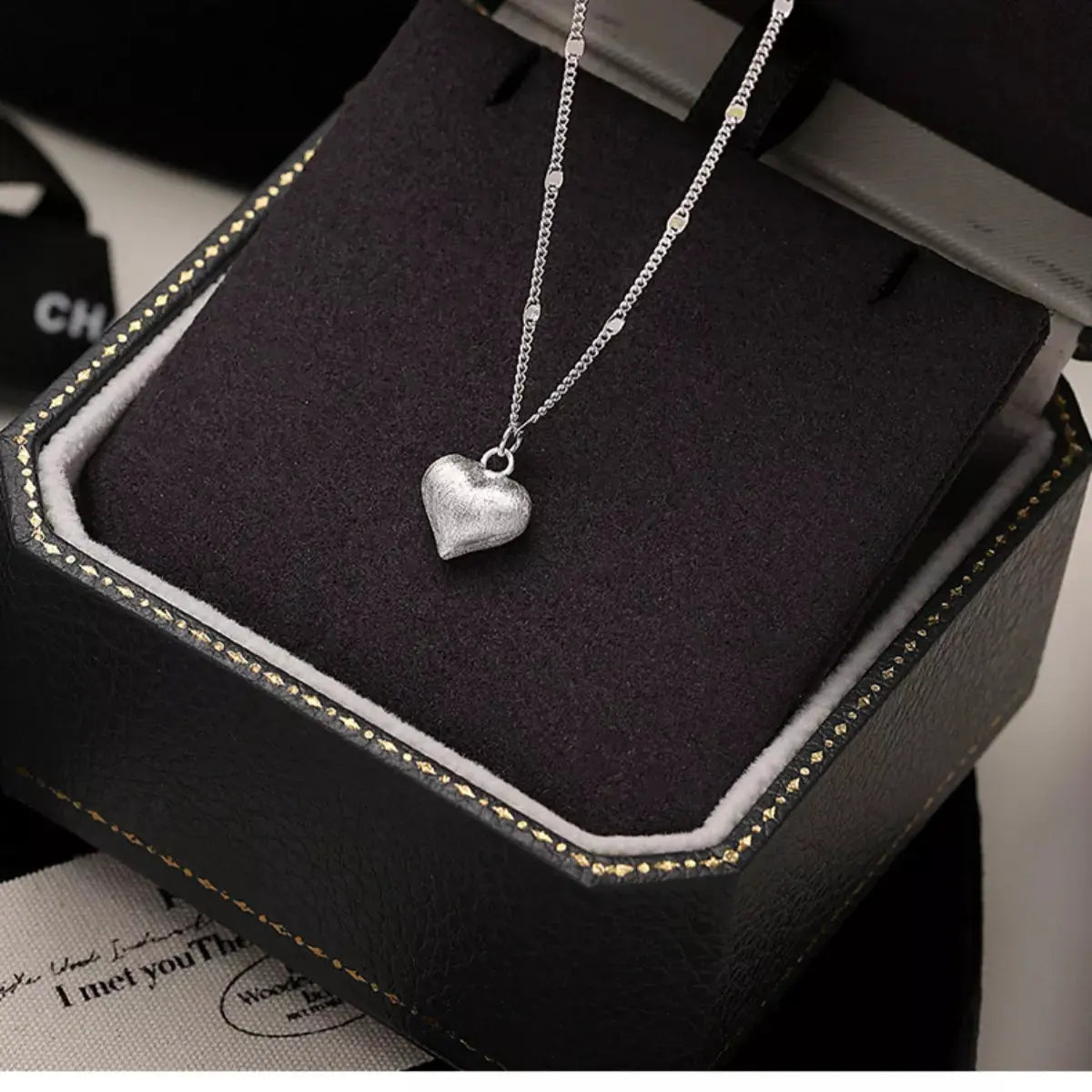 925 Sterling Silver Heart Necklace by Partner Labels