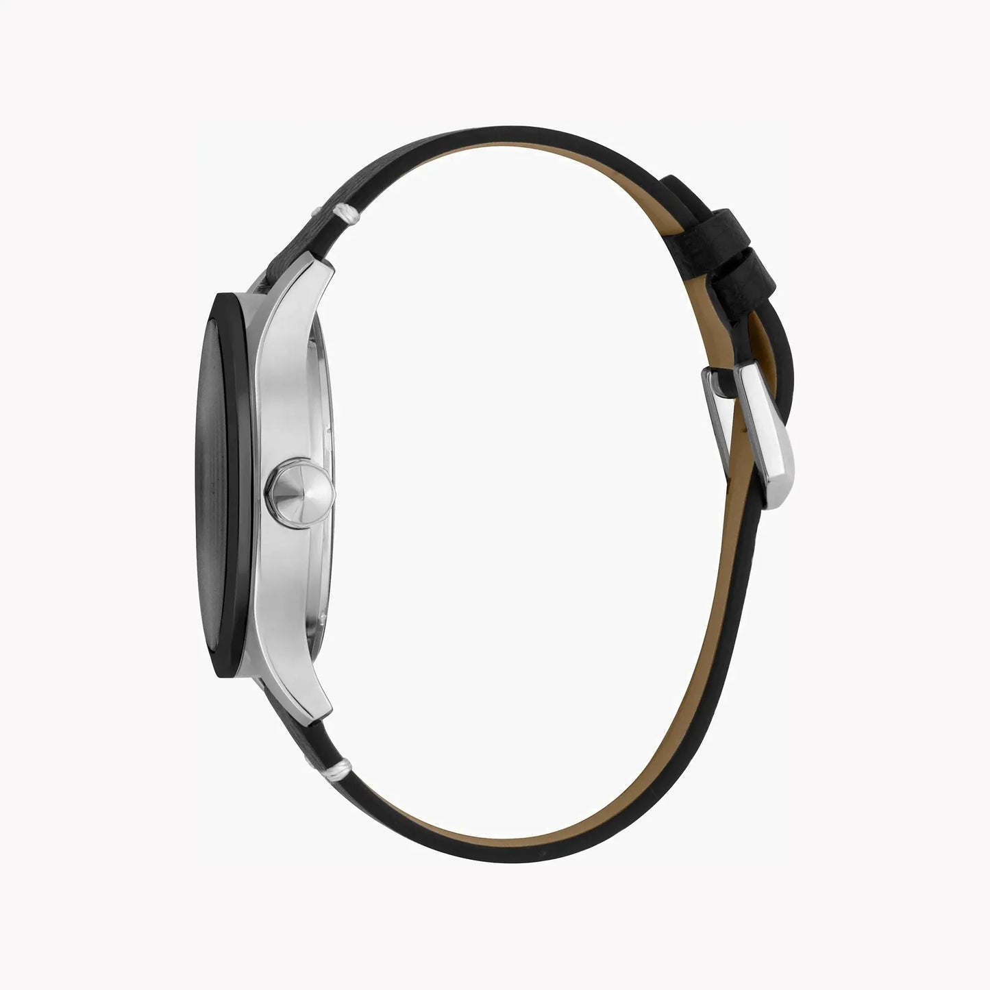 Just Cavalli Men's Black Leather Watch, Silver Case | Jc1g108l0035 by JUST CAVALLI
