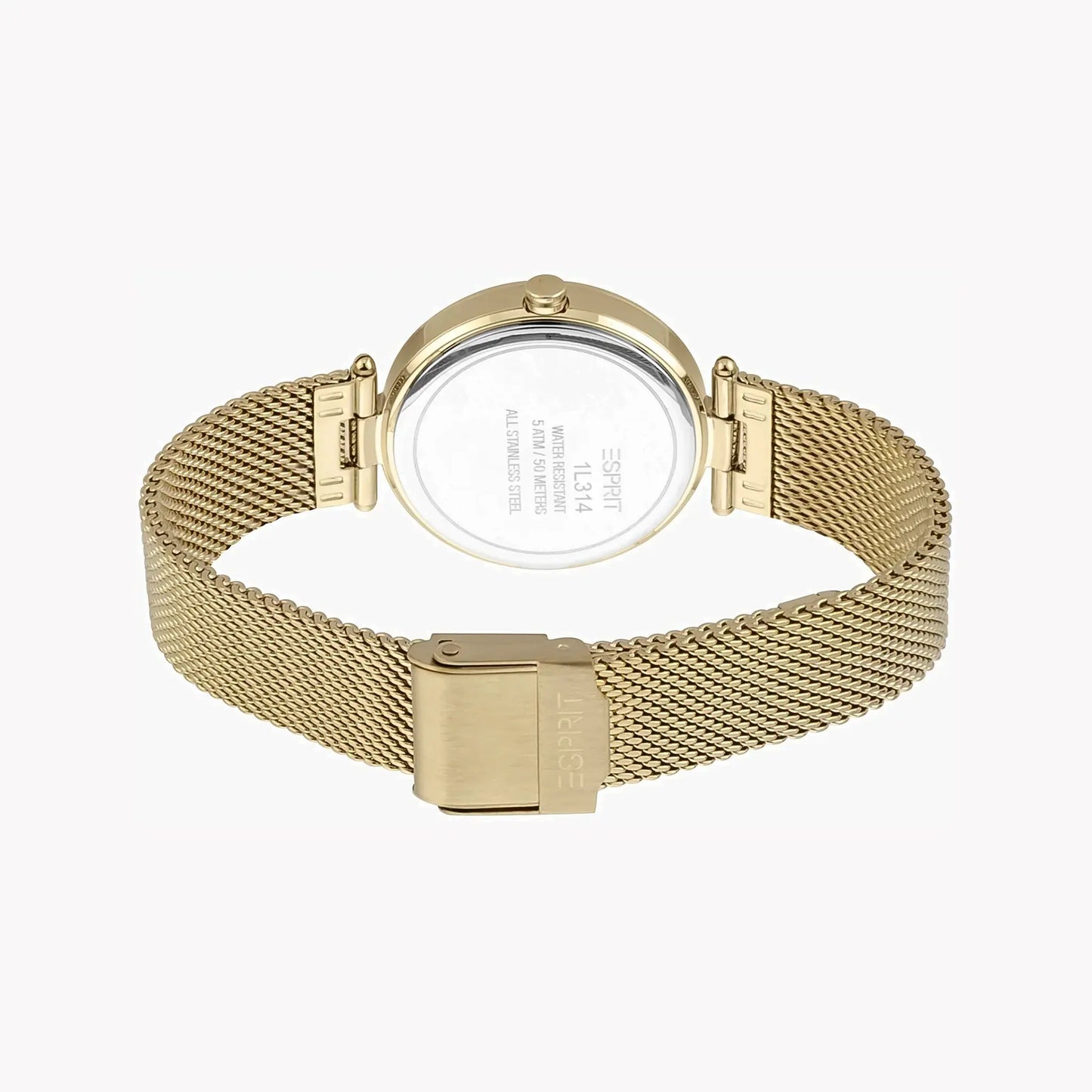 Esprit Women's Gold Stainless Steel Watch, Silver Dial | Es1g133m0045 by ESPRIT