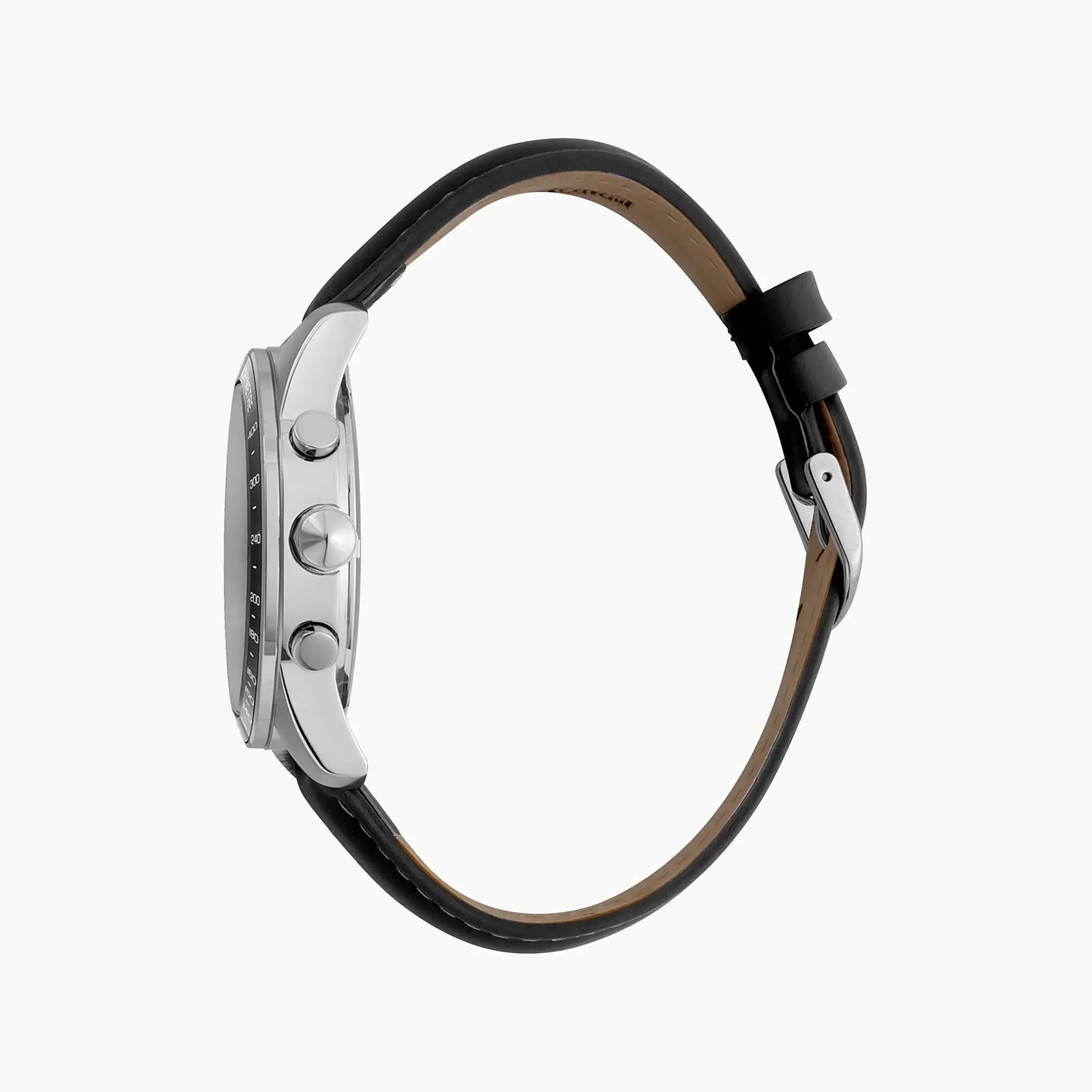 Just Cavalli Men's Silver Watch, Black Leather Band | Jc1g204l0015 by JUST CAVALLI