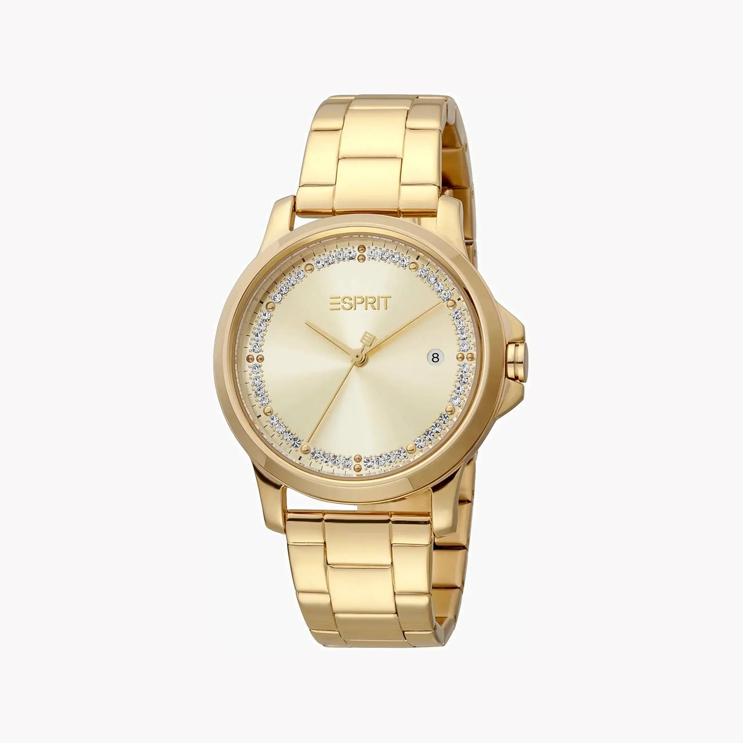 Esprit Women's Gold Stainless Steel Watch, Champagne Dial | Es1l203m0035 by ESPRIT
