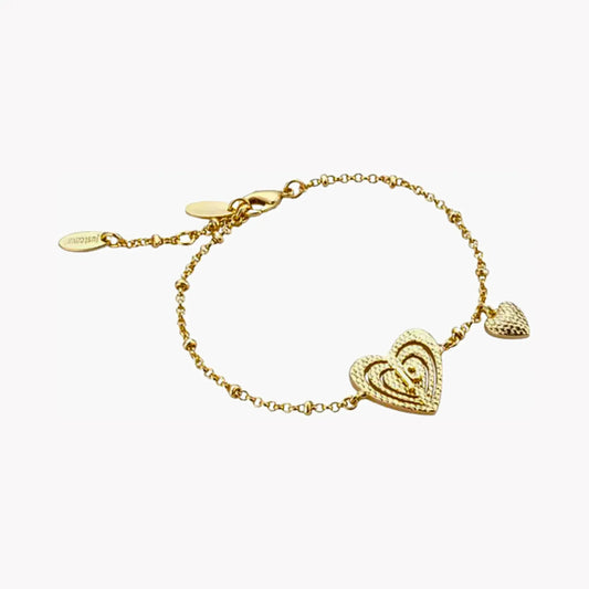Just Cavalli Women's Gold Brass Bracelet, Unique Design | Jcfb00110200 by JUST CAVALLI