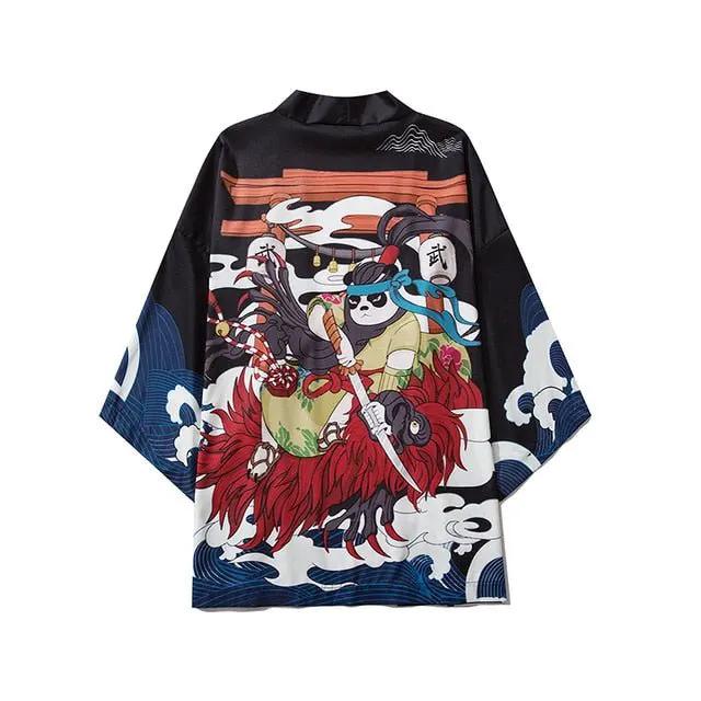 Beauty Samurai Traditional Kimono Japanese Anime Clothes Cardigan Cosplay Men Women Yukata Female Shirt Blouse by Vimost Shop
