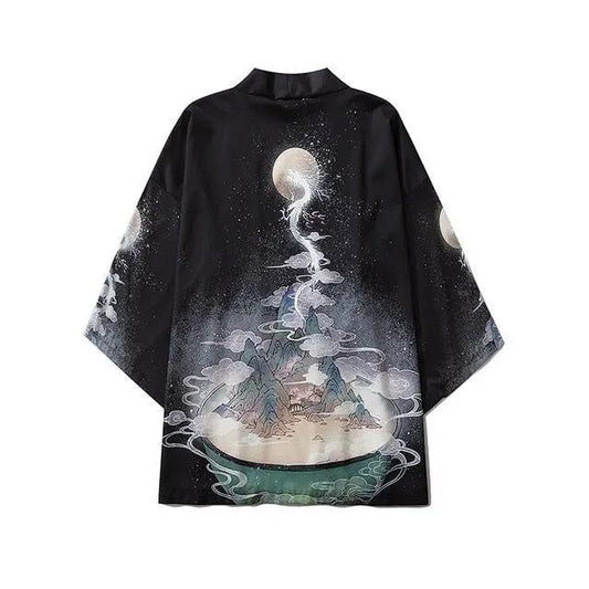 Beauty Samurai Traditional Kimono Japanese Anime Clothes Cardigan Cosplay Men Women Yukata Female Shirt Blouse by Vimost Shop