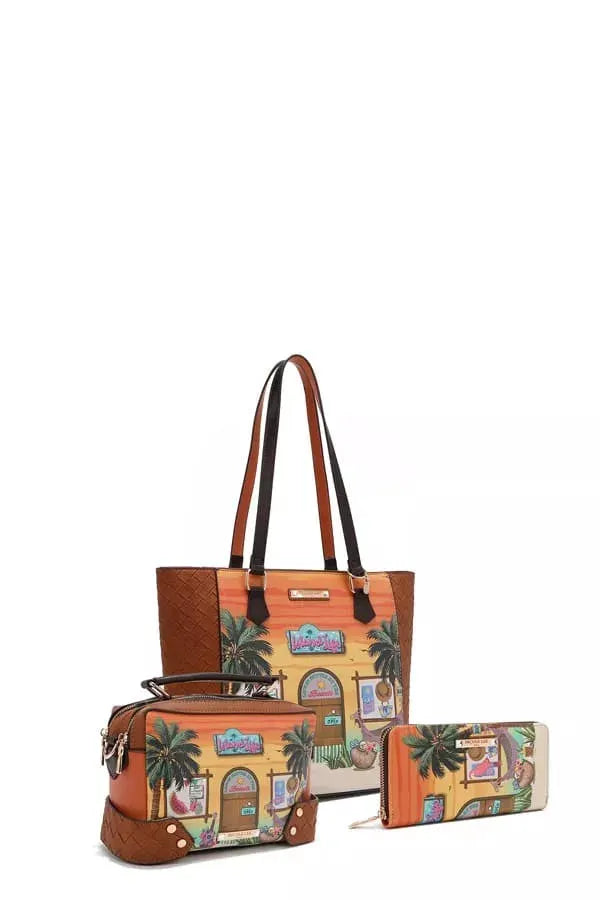 Nicole Lee USA Sun and Sand 3 Piece Bag Set by Nicole Lee USA