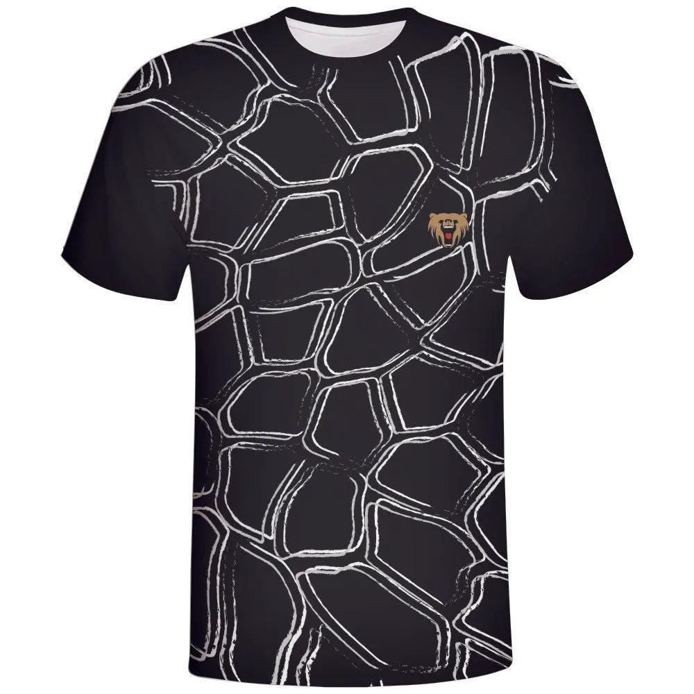 Black Stone Pattern Custom Esports Jersey by Vimost Sportswear