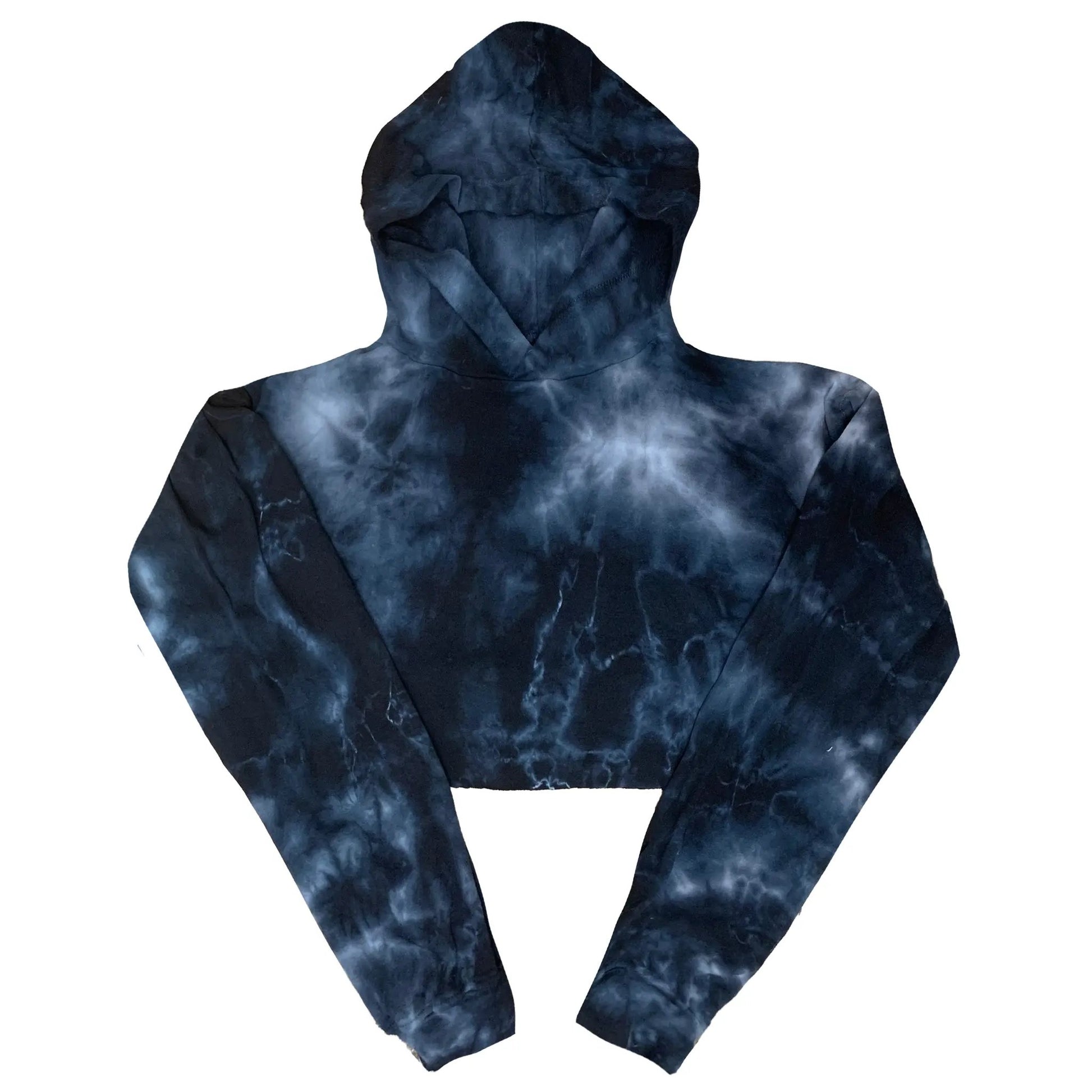 6036TD - CLOSEOUT Women's Cropped Tie Dye Hoodie by POS Wholesale