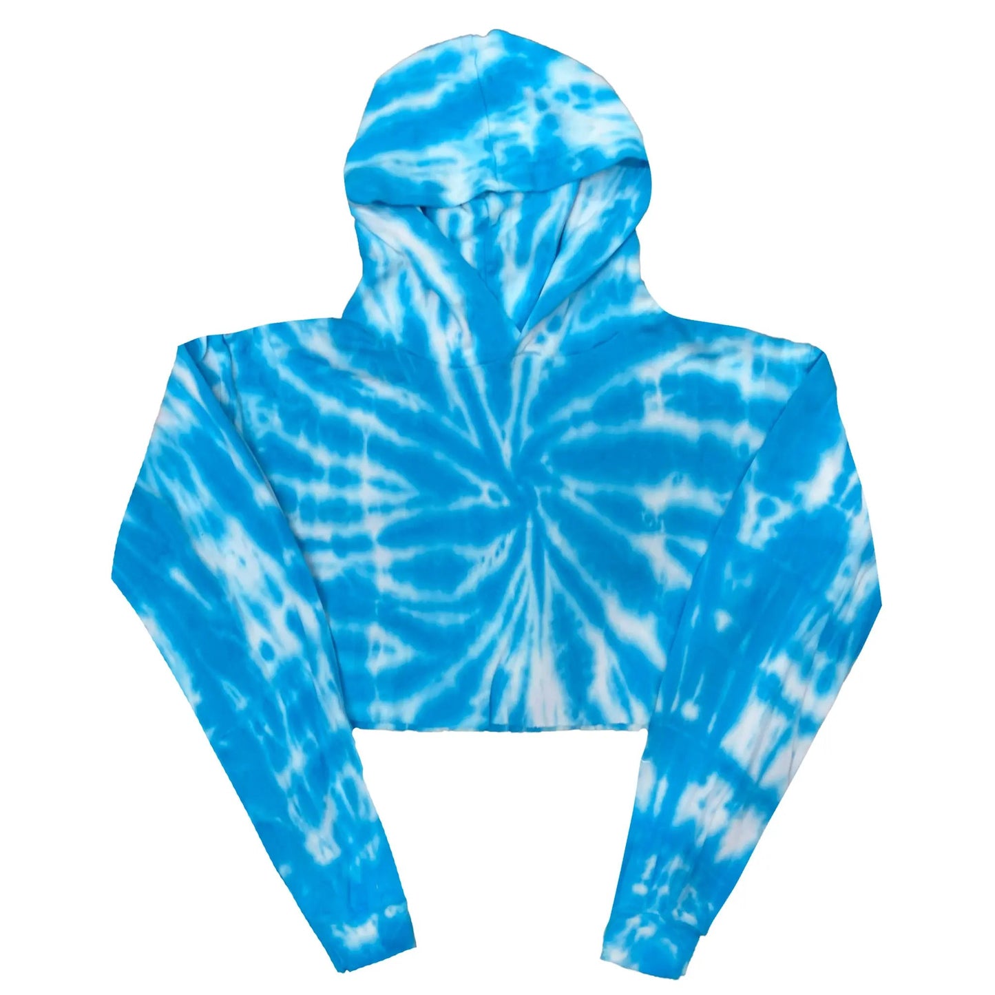 6036TD - CLOSEOUT Women's Cropped Tie Dye Hoodie by POS Wholesale