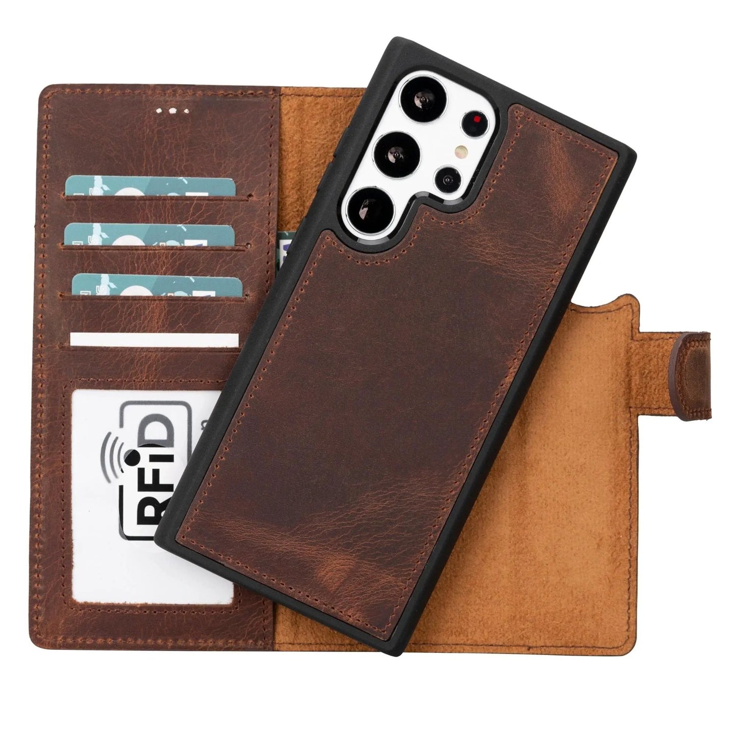 Buffalo Samsung Galaxy S23 Series Detachable Leather Wallet Case by TORONATA