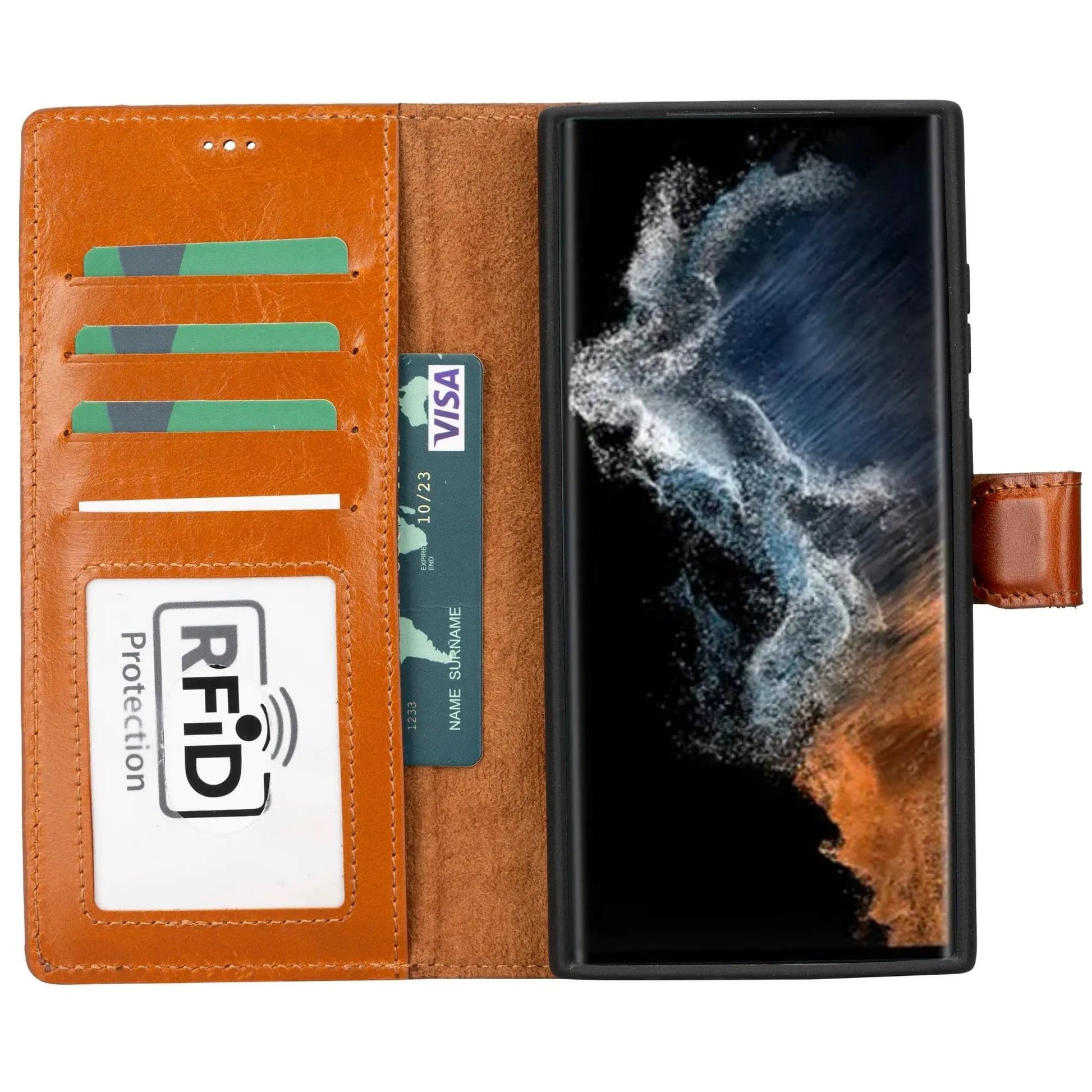 Buffalo Samsung Galaxy S23 Series Detachable Leather Wallet Case by TORONATA