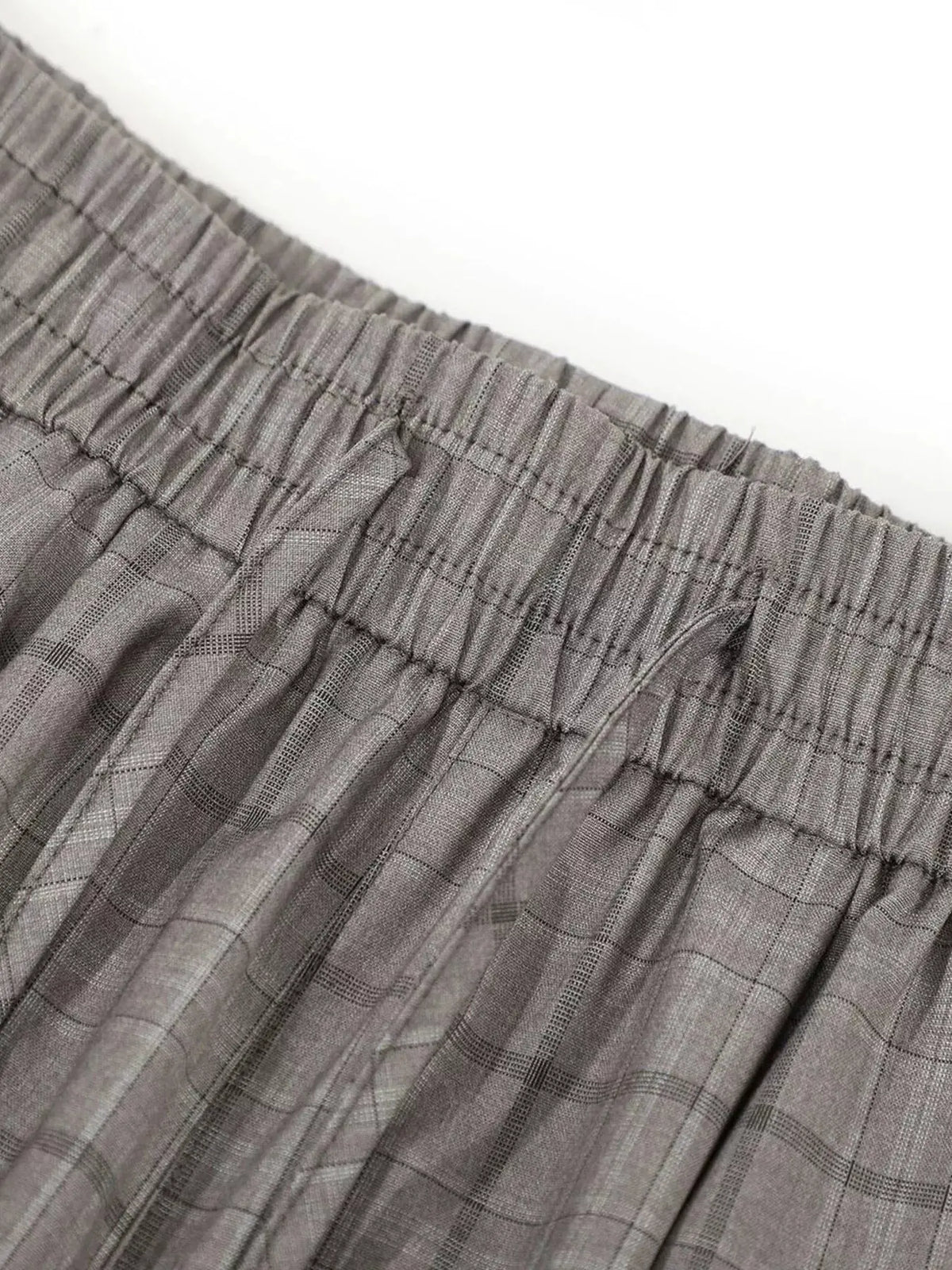 Men's Plaid Wide-Leg Pants by Trendsi