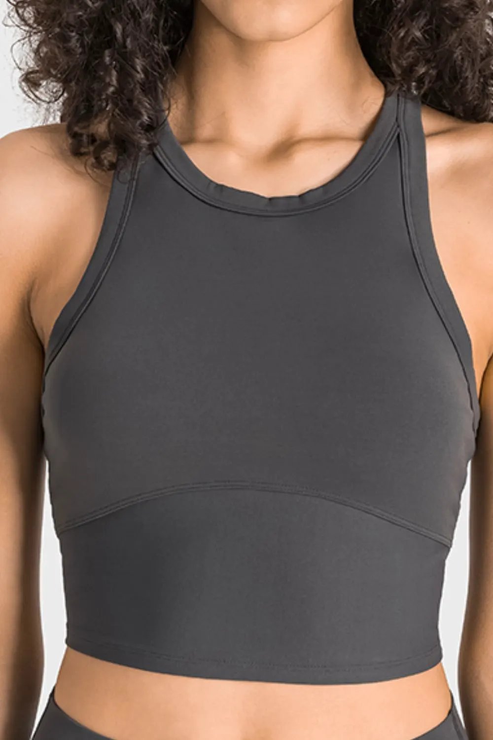 Millennia Racerback Cropped Sports Tank by Millennia