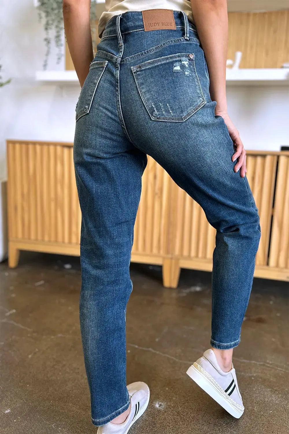 Judy Blue Full Size Tummy Control High Waist Slim Jeans by Judy Blue