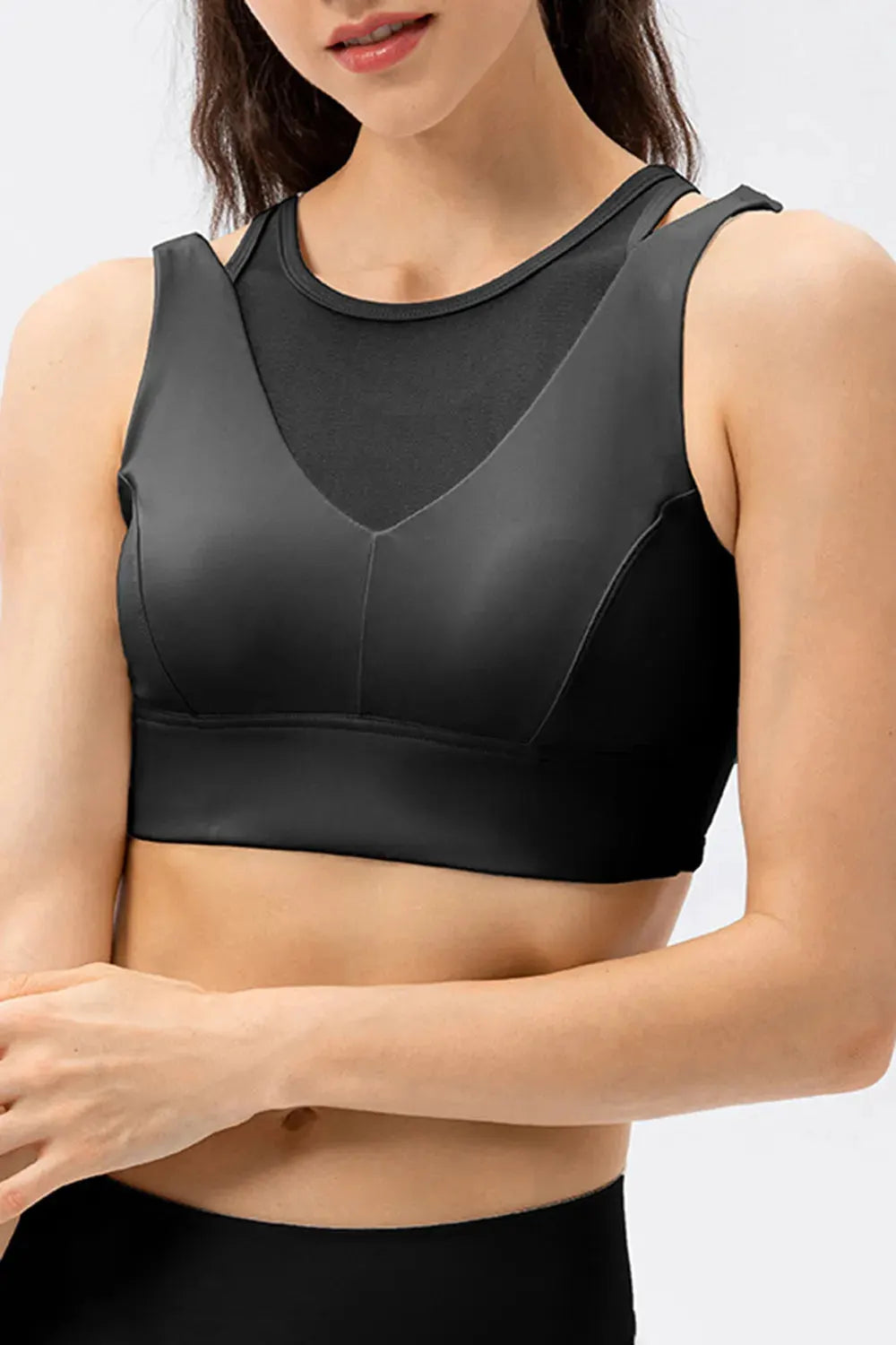 Cutout Wide Strap Active Tank by Partner Label