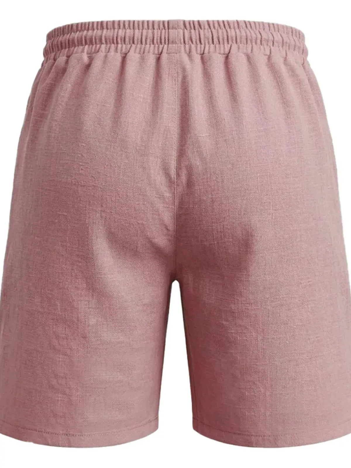 Men's Full Size Linen Blend Drawstring Shorts Plus Size by Partner Label