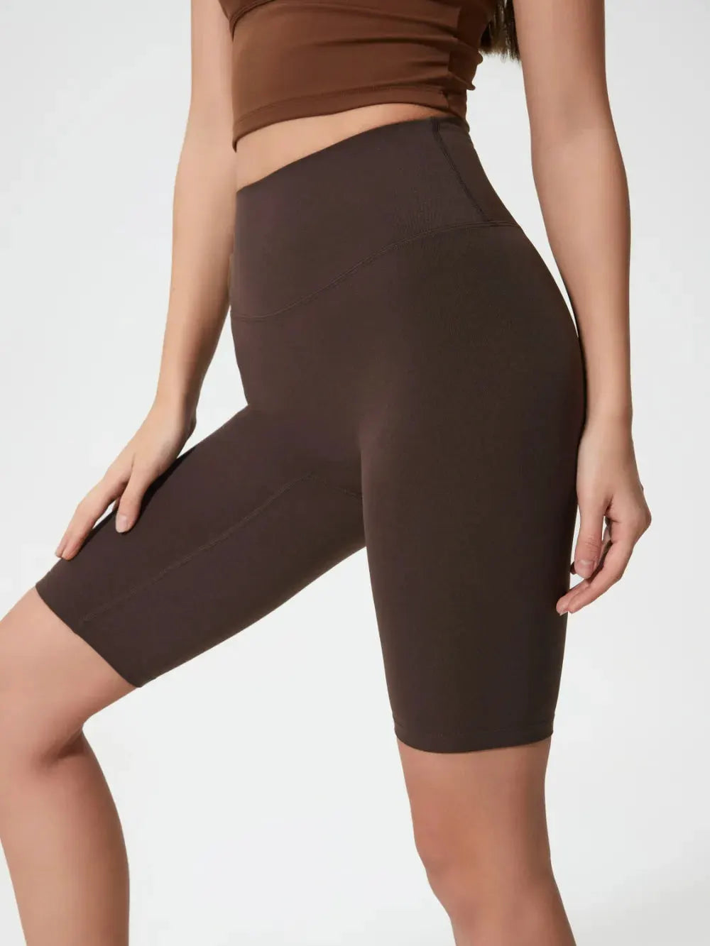 Millennia High Rise Wide Waistband Active Shorts by Millennia
