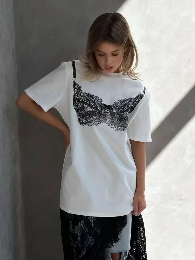Women's Pure Cotton Short-sleeve T-shirt Top by Anybestbuy Store