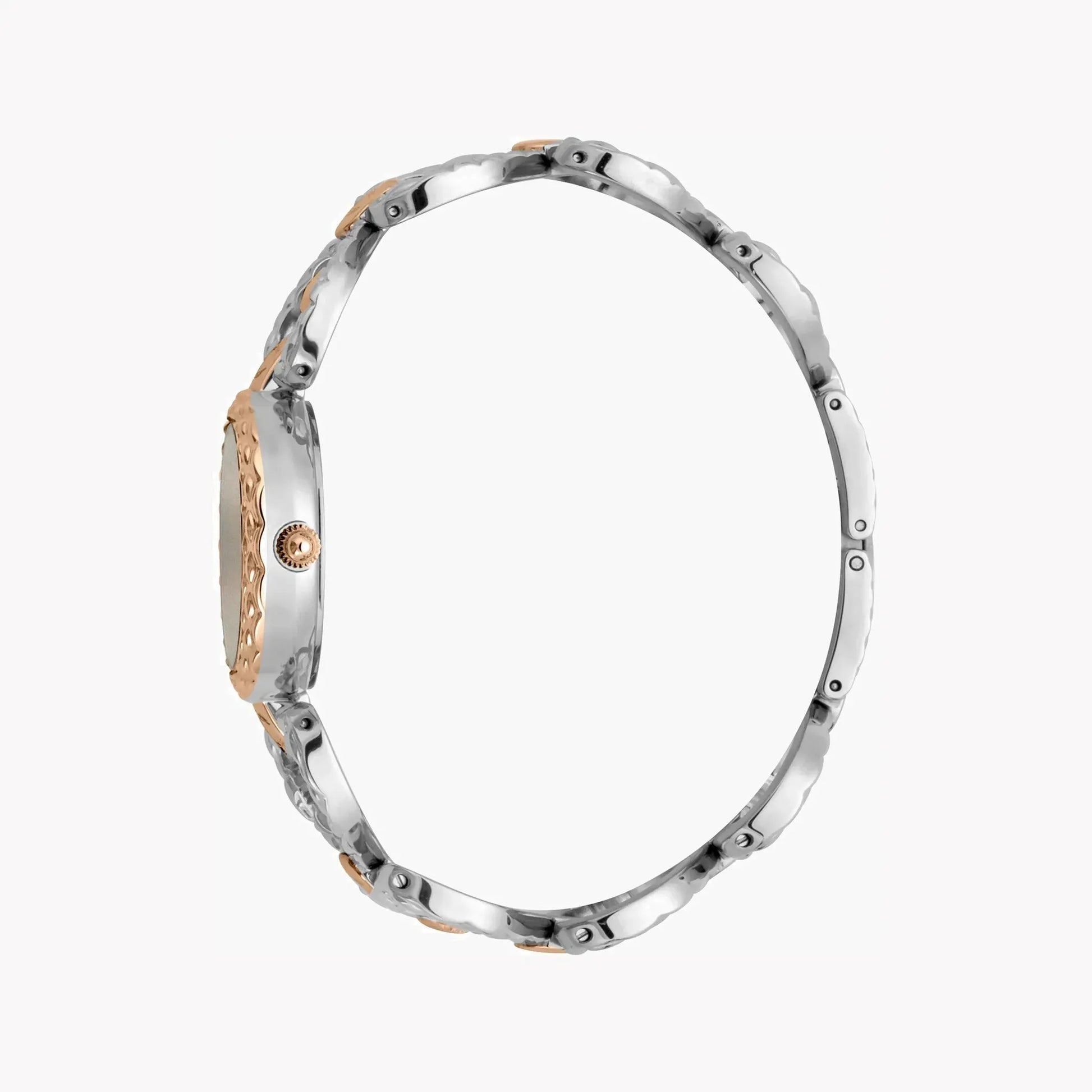 Just Cavalli Women's Silver & Rose Gold Watch, Silver Dial | Jc1l132m0055 by JUST CAVALLI