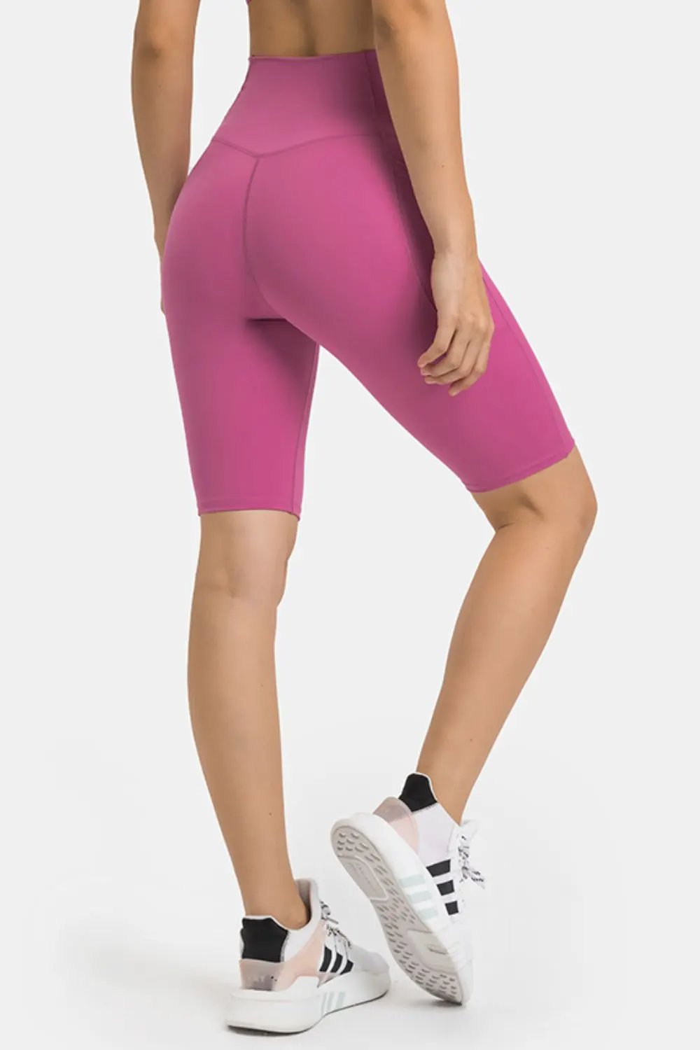 Millennia High Waist Biker Shorts with Pockets by Millennia