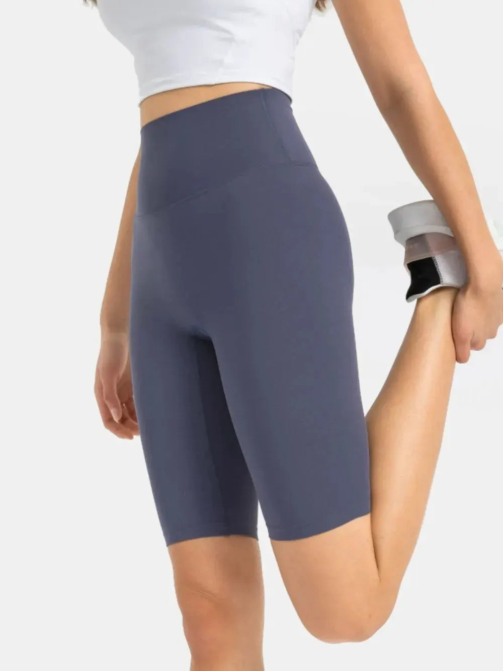 Millennia High Rise Wide Waistband Active Shorts by Millennia
