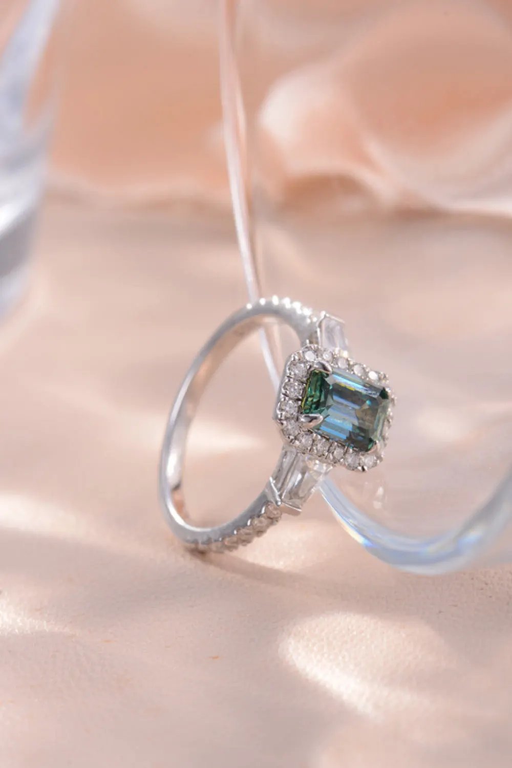 1 Carat Moissanite 925 Sterling Silver Ring by Partner Label