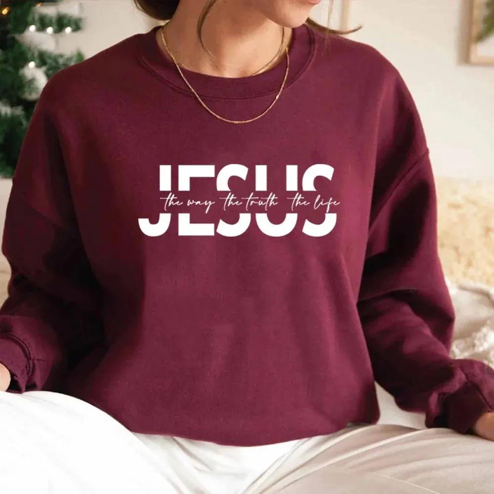 The Way The Truth The Life Sweatshirt Christian Hoodie by Maiden-Art
