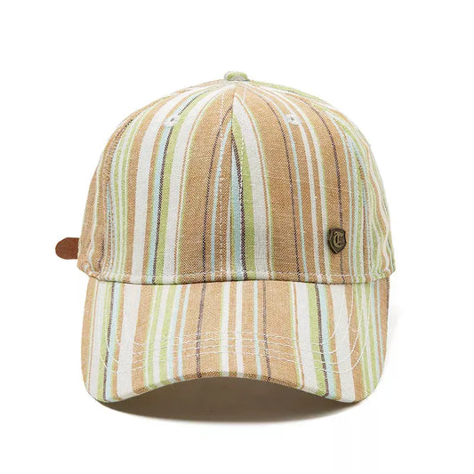 Striped Baseball Cap by Partner Label